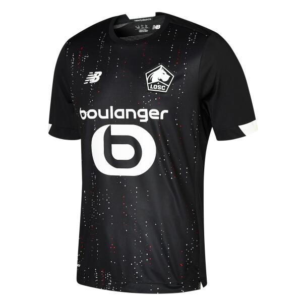 Lille OSC Away Black Soccer Jersey Shirt 2020/21